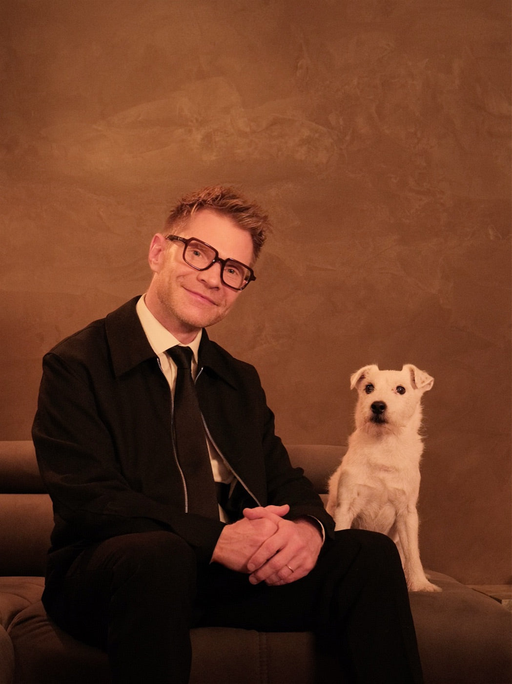 Patrik and Finn in the studio
