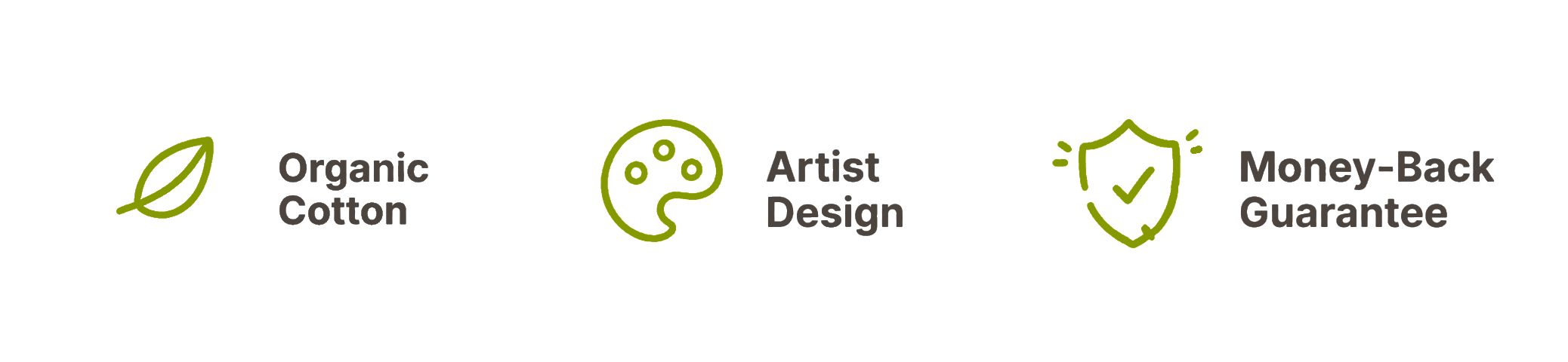 Organic Cotton. Artist Design. Money-Back Guarantee.