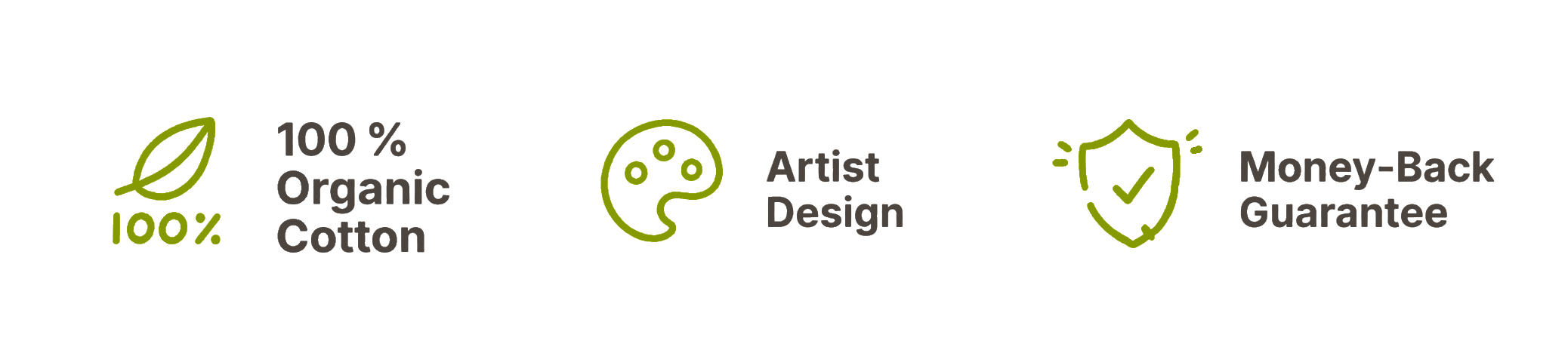 100% Organic Cotton. Artist Design. Money-Back Guarantee.